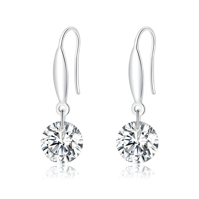 bamoer Authentic 925 Sterling Silver Half Circle Stud Earrings for Women and Men Fine Jewelry Bijoux Minmalistic Simple Ear Stud