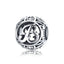 BAMOER Authentic 925 Sterling Silver Vintage A to T, Clear CZ Alphabet Letter Beads Fit Charm Bracelets DIY Jewelry SCC738