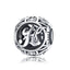 BAMOER Authentic 925 Sterling Silver Vintage A to T, Clear CZ Alphabet Letter Beads Fit Charm Bracelets DIY Jewelry SCC738