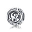 BAMOER Authentic 925 Sterling Silver Vintage A to T, Clear CZ Alphabet Letter Beads Fit Charm Bracelets DIY Jewelry SCC738