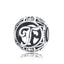 BAMOER Authentic 925 Sterling Silver Vintage A to T, Clear CZ Alphabet Letter Beads Fit Charm Bracelets DIY Jewelry SCC738