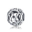 BAMOER Authentic 925 Sterling Silver Vintage A to T, Clear CZ Alphabet Letter Beads Fit Charm Bracelets DIY Jewelry SCC738