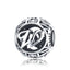 BAMOER Authentic 925 Sterling Silver Vintage A to T, Clear CZ Alphabet Letter Beads Fit Charm Bracelets DIY Jewelry SCC738