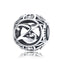 BAMOER Authentic 925 Sterling Silver Vintage A to T, Clear CZ Alphabet Letter Beads Fit Charm Bracelets DIY Jewelry SCC738