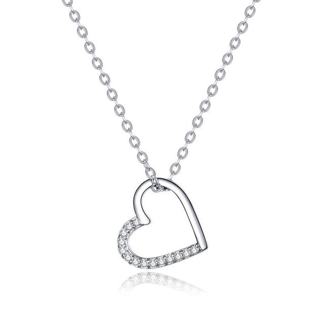 BAMOER Authentic 100% 925 Sterling Silver Lovely Cat Exquisite Women Pendant Necklace Luxury Sterling Silver Jewelry Gift SCN188