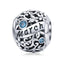 bamoer 925 Sterling Silver Month Birthday Stone Round Beads fit Women Charm Bracelet Bangle DIY Jewlry Making SCC1385