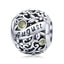bamoer 925 Sterling Silver Month Birthday Stone Round Beads fit Women Charm Bracelet Bangle DIY Jewlry Making SCC1385