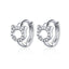 bamoer 3 Styles Hoop Earrings Sterling Silver 925 Cute Cat Star Round Small Ear Hoops for Women Jewelry Gifts for Girl BSE172