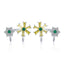 BAMOER New Collection 925 Sterling Silver Sun Shape Geometric Ears Clip for Women Dazzling CZ Sterling Silver Jewelry SCE492