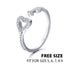BAMOER Authentic 100% 925 Sterling Silver Love Heart Forever More Ring Clear CZ Jewelry Clearance Sale Limited Stock LOW TO 3.99
