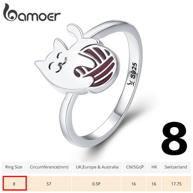 BAMOER Authentic 100% 925 Sterling Silver Love Heart Forever More Ring Clear CZ Jewelry Clearance Sale Limited Stock LOW TO 3.99