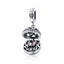 BAMOER Authentic 925 Sterling Silver Love Gift Box Dangle Ball Charm Pendant fit Women Charm Bracelet & Necklaces Jewelry SCC689