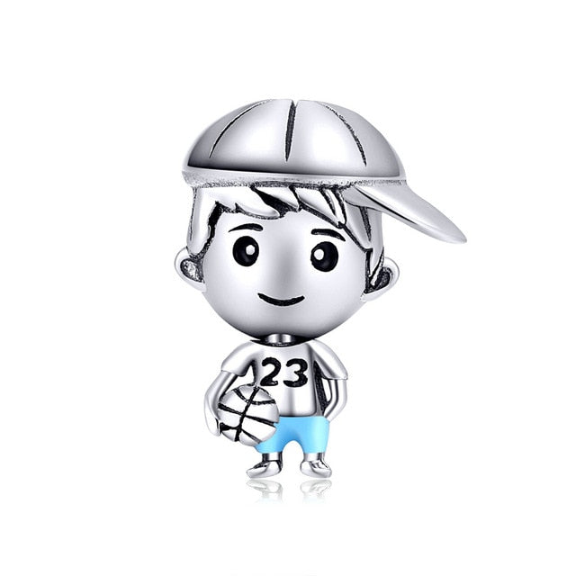 bamoer 6 styles Family Collection Metal Beads 925 Sterling Silver Charm fit Original Bracelet Fashion DIY Jewelry BSC177