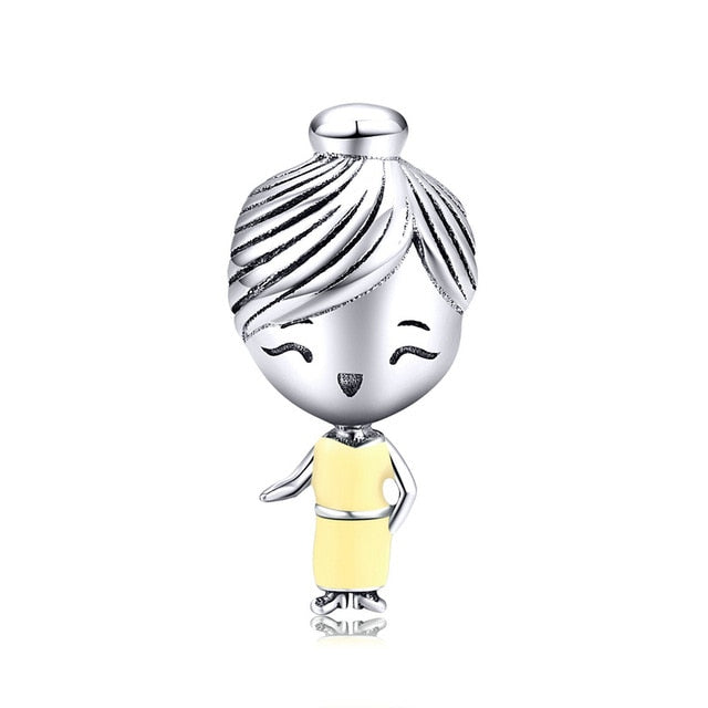 bamoer 6 styles Family Collection Metal Beads 925 Sterling Silver Charm fit Original Bracelet Fashion DIY Jewelry BSC177