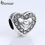 BAMOER Brand New Heart With Crown Charms For Women Pendant & Necklace Fashion Jewelry Party Accessories PA5301
