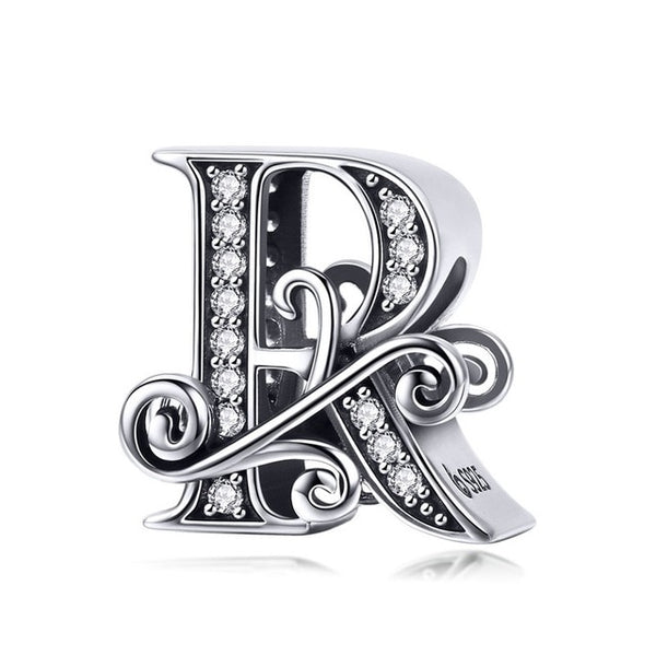 BAMOER 2019 NEW 925 Sterling Silver Vintage A to Z Clear CZ