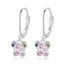bamoer Authentic 925 Sterling Silver Blue Dream Earrings for Women Korean Style Fine Jewelry Moda Bijoux SCE750