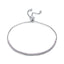 BAMOER 925 Sterling Silver Sparkling Strand Bracelet Women Link Tennis Bracelet Silver Jewelry 3 Colors SCB029