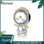 bamoer 925 Sterling Silver Magic Clock Pets Charm for Original Silver Plated platinum Bracelet Fine Jewelry DIY Bangle BSC320