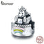 bamoer Licorne on Cake Metal Beads Women Charm Silver 925 Original Fit Bracelet & Bangle Genuine Sterling Silver Jewelry SCC1311