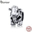 BAMOER Animal Collection 925 Sterling Silver Cute Cattle Cow Charms Beads fit Original Bracelets Sterling Silver Jewelry SCC1049