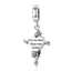 bamoer 925 Sterling Silver Retro Pendant Charm for Women Jewelry Making Religious Faith Charms for Original Bracelet SCC1404