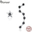 BAMOER Authentic 925 Sterling Silver Star & Dipper Constellation Drop Earrings for Women Fashion Jewelry Gift Bijoux SCE166