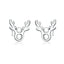 BAMOER Romantic Genuine 925 Sterling Silver Cute Fairy Elevs Exquisite Stud Earrings for Women Luxury Jewelry Making GAE046