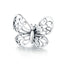 BAMOER 925 Sterling Silver Crystal Butterfly Insect Charms Beads fit Original Charm Bracelets Women Necklaces Jewelry BSC062