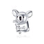 bamoer Zoo Collection Koala Panda Bear Charm Sterling Silver 925 Animal Metal Beads for Original Snake Bracelet Bijoux BSC093