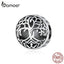 bamoer 925 Sterling Silver Tree of Life Charm for Original Silver Bracelet Openwork Vintage Beads for Jewelry Making SCC1457