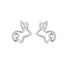 BAMOER New Arrival Fashion 925 Sterling Silver Minimalism Round Circle Stud Earrings for Women Sterling Silver Jewelry SCE349-1H