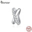 bamoer Cross Galaxy Silver Charm for Original Silver Bracelet 925 Sterling Silver CZ Fashion Jewelry DIY Accessories BSC214