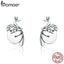 BAMOER Hot Sale 100% 925 Sterling Silver Lovely Sloth Animal Small Stud Earrings for Women Sterling Silver Jewelry S925 SCE327