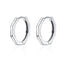 BAMOER Hoop Earrings for Women Trendy Styles 925 Sterling Silver Minimalist Simple Ear Hoops Silver Anti-allergy Fashion Jewelry