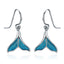 bamoer Sea Blue Clear CZ Stud Earrings for Women 925 Sterling Silver Earring Wave Starfish Round Planet Star Jewelry Earring