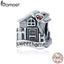 BAMOER Fashion New Genuine 100% 925 Sterling Silver Sweet Home Loft Villa Charms fit Bracelets DIY Fine Jewelry SCC416