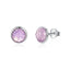 BAMOER Popular 925 Sterling Silver April Birthstone Droplets, Rock Crystal Stud Earrings For Women Fashion Jewelry PAS498