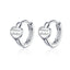 BAMOER Clearance Jewelry Delicate 100% 925 Sterling Silver Clear CZ Small Stud Earrings Women Wedding Jewelry Brincos PAS488