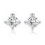 BAMOER Clearance Jewelry Delicate 100% 925 Sterling Silver Clear CZ Small Stud Earrings Women Wedding Jewelry Brincos PAS488