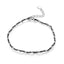 bamoer Black and Red Rope Bracelet with 925 Sterling Silver Beads Chain Bracelets for Women 2020 New Year Gift Friendship SCB173