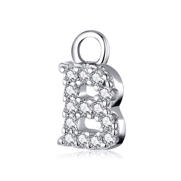 1 piece Simple Ear Hoops with 26 Letters Alphabet Charm for Earrings for Women DIY Jewelry Making Fashion Bijoux SCP035 - BAGREER