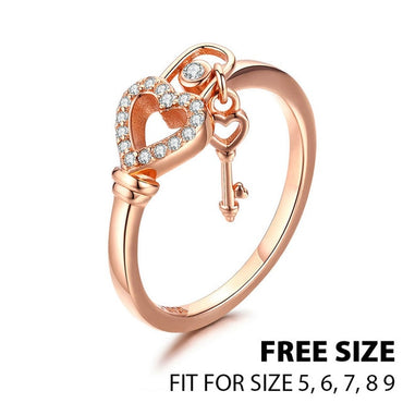 BAMOER Authentic 100% 925 Sterling Silver Love Heart Forever More Ring Clear CZ Jewelry Clearance Sale Limited Stock LOW TO 3.99