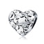 WOSTU 100% Authentic 925 Sterling Silver Heart Shape Charm Beads Fit Brand Charm Bracelet DIY Original Silver Jewelry