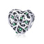 WOSTU 100% Authentic 925 Sterling Silver Heart Shape Charm Beads Fit Brand Charm Bracelet DIY Original Silver Jewelry