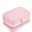 bamoer Pink Multi-function PU Leather Jewelry Box Storage Box Ring Display Case Lady Storage Box Cage Only BZ0065