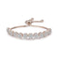 BAMOER Classic New Round Cubic Zircon Silver Color Elegant Women Tennis Bracelets for Women Fashion Bracelet Jewelry YIB041