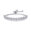 BAMOER Classic New Round Cubic Zircon Silver Color Elegant Women Tennis Bracelets for Women Fashion Bracelet Jewelry YIB041