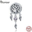 BAMOER 100% 925 Sterling Silver Dream Catcher Holder Family Tree Beads fit Women Charm Bracelets Necklaces DIY Jewelry SCC723