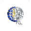 BAMOER Silver Charms  925 Sterling Silver Blue Moon Lunar Angel Round Beads for Women Jewelry Making DIY Bracelet Jewelry BSC070